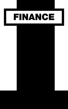 Library On Finance Section Silhouette Svg Vector, Free Vectors File